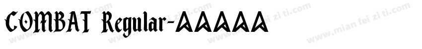 COMBAT Regular字体转换